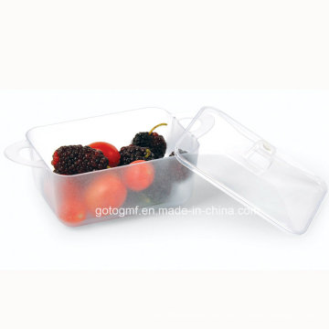 PP / PS Discos de plástico desechables platillo Rectangular Smooth Dish 4 Oz